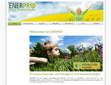 Tablet Screenshot of enerpro.at